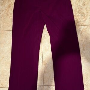 Tahari Women's Straight Leg Pants - Deep Purple